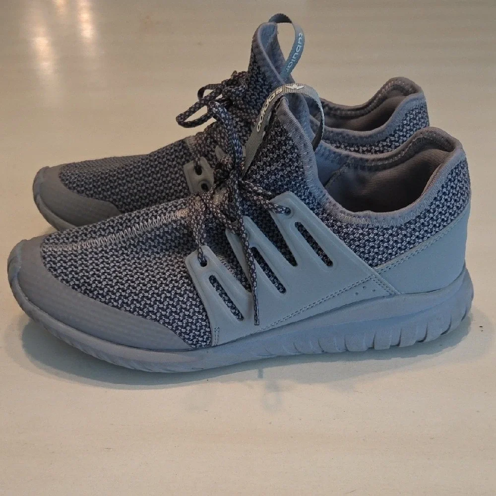Adidas Gray Knit Original Tubular RADIAL Running Shoe - Picture 3 of 8